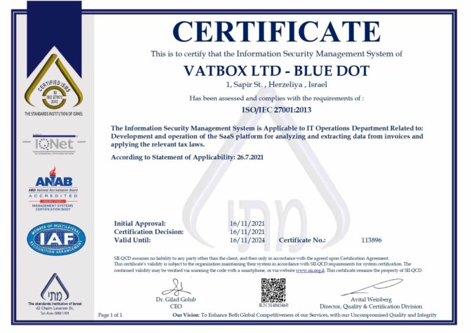 ISO Certification: Blue dot’s Ongoing Commitment to IT Security